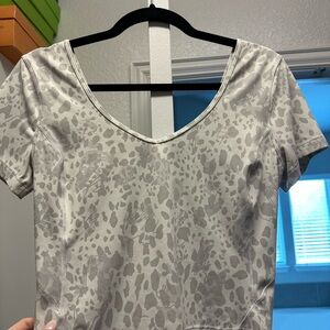 Lululemon align crop top leopard print